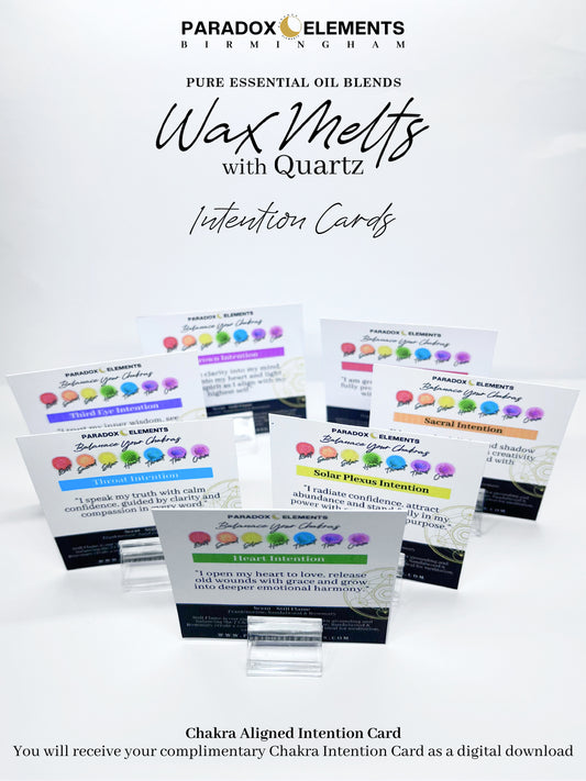 Chakra Wax Melts with Quartz (Set of 7)