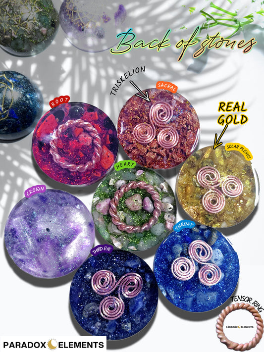 Crystal Chakra Energy Balancing Stones (Full Set - 7)