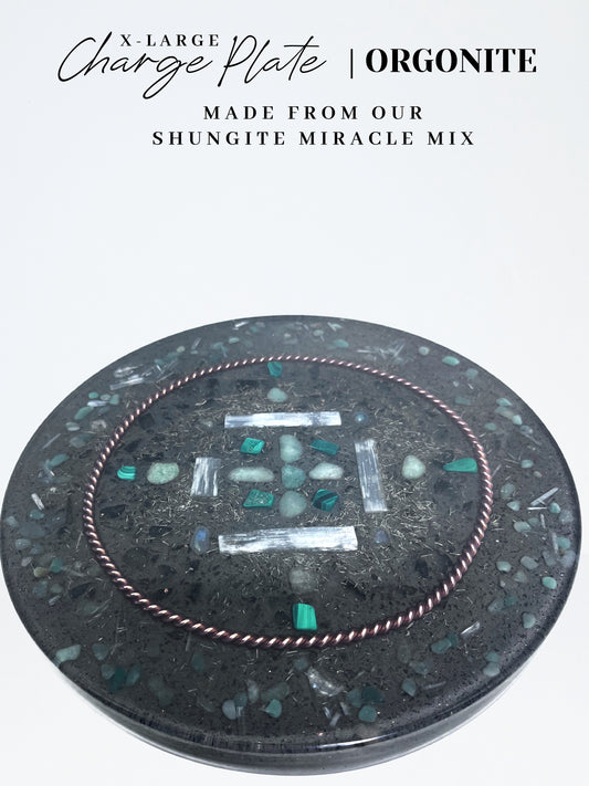 Singing Heart 333 Orgonite Charge Plate (X-Large)
