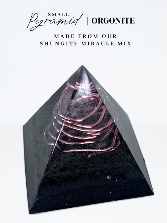 Quartz Wrap Pyramid Orgonite (Small)