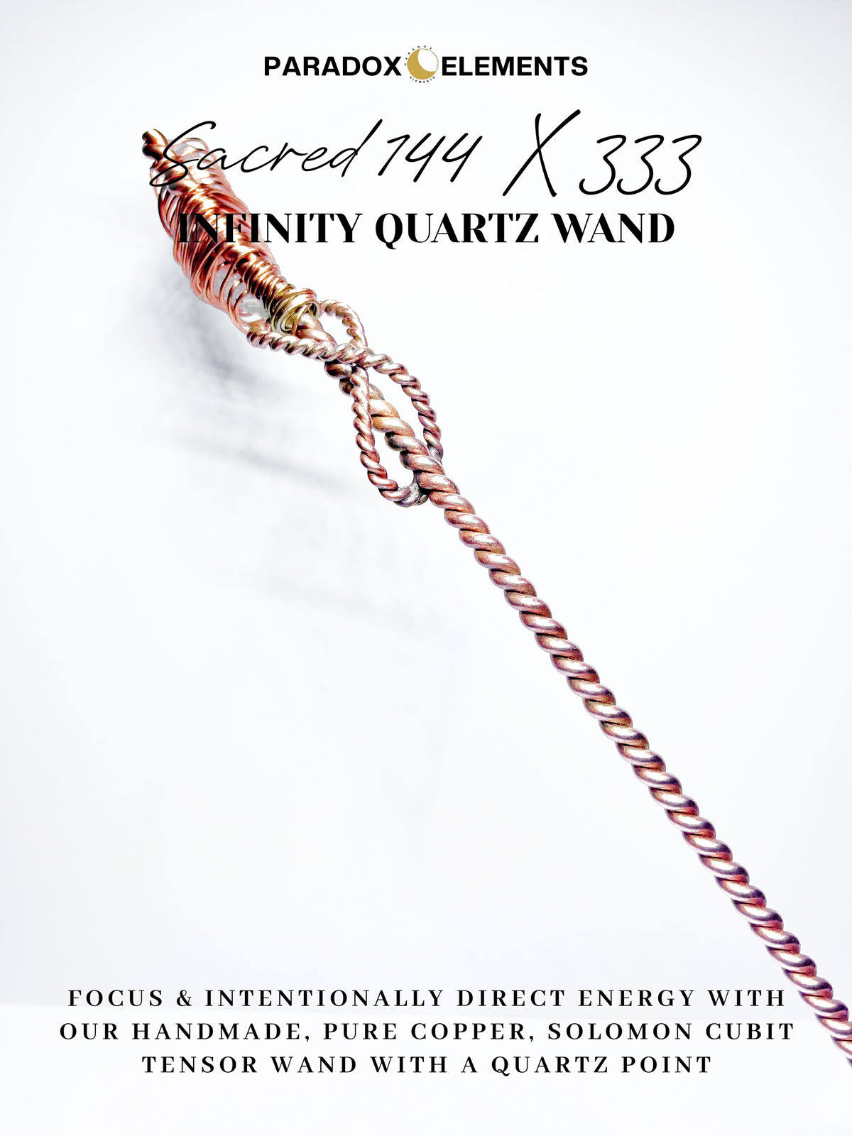 Sacred 144 x 333 Infinity Quartz Wand