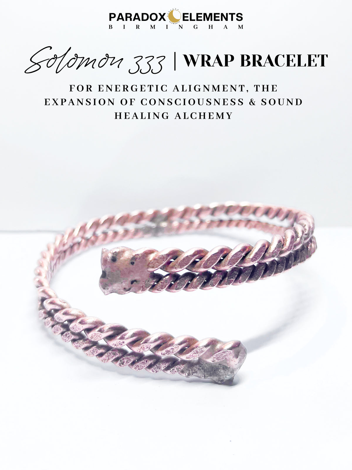 Solomon 333 Pure Copper Tensor Double Wrap Bracelet (333MHz)
