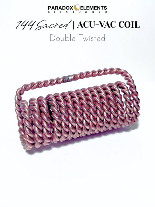144 Sacred Double Twisted Acu Vac Coil for Energy Work
