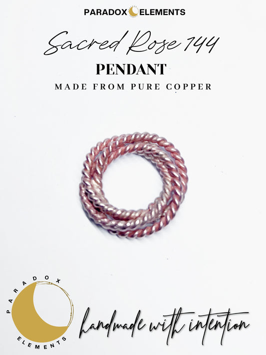 Sacred Rose 144 Tensor Ring Pendant & Necklace