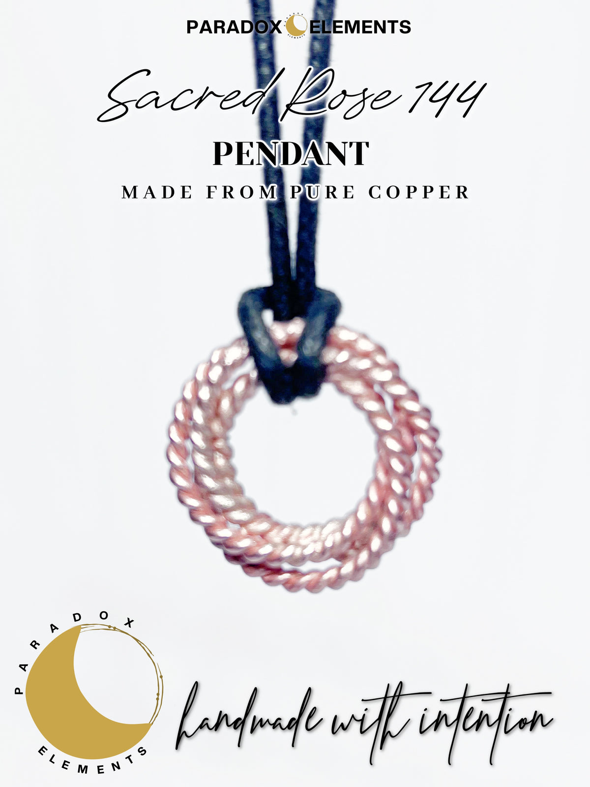 Sacred Rose 144 Tensor Ring Pendant & Necklace