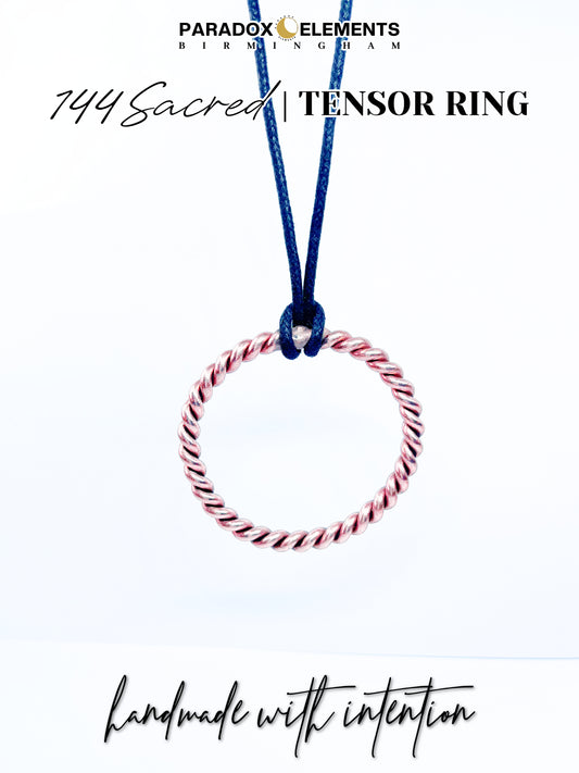 144 Sacred Cubit Tensor Ring Necklace (Medium)