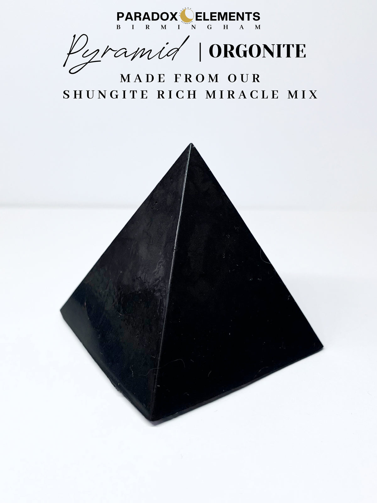 Shungite Miracle Mix Pyramid Orgonite (Small)