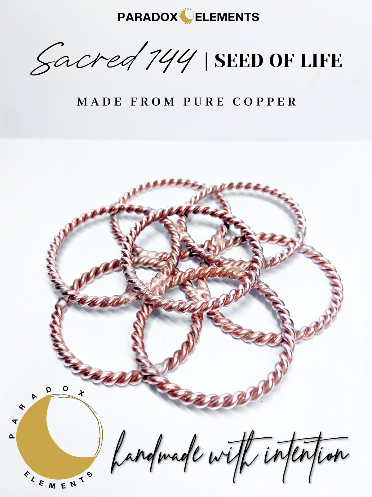 Sacred 144 Copper Seed of Life