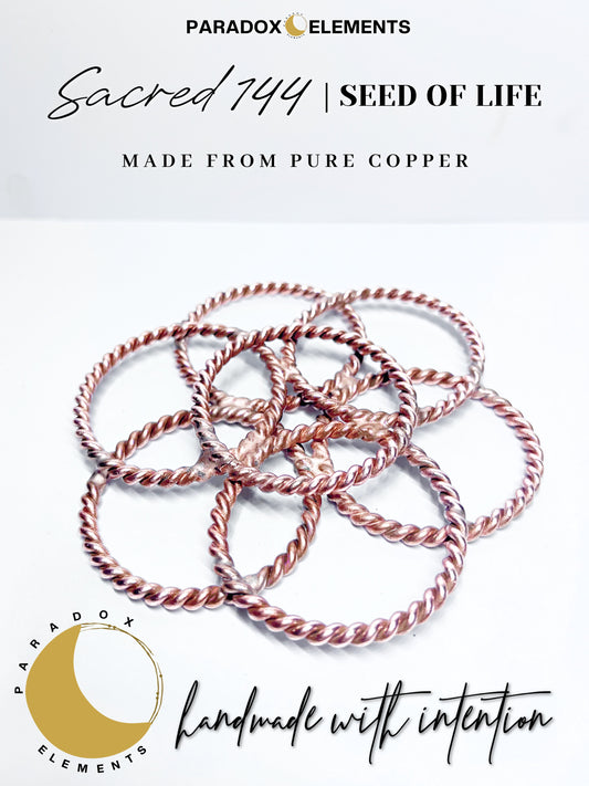 Sacred 144 Copper Seed of Life