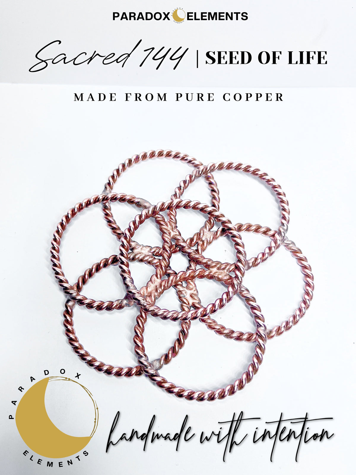 Sacred 144 Copper Seed of Life