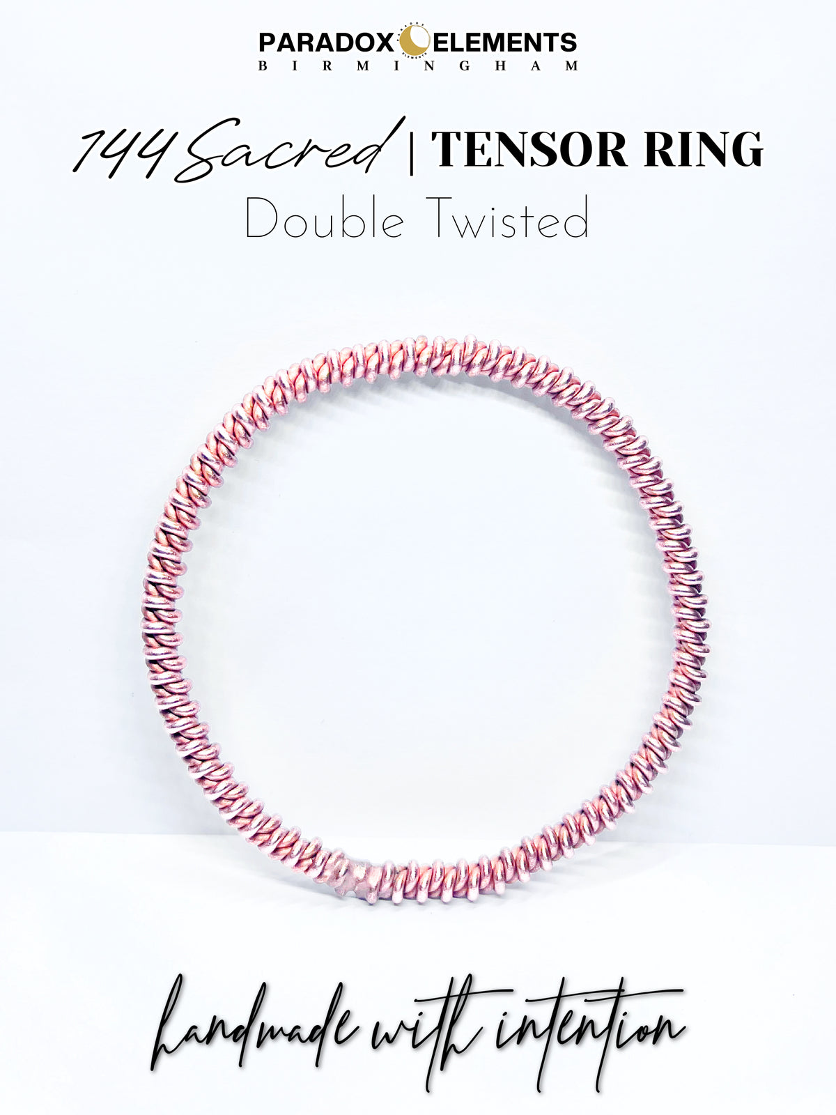 144 Sacred Cubit Double Twisted Tensor Ring (Large)