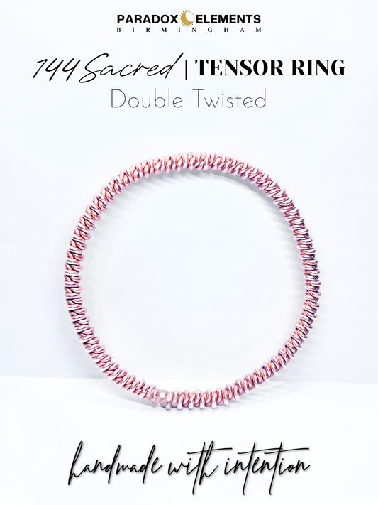 144 Sacred Cubit Double Twisted Tensor Ring (Large)