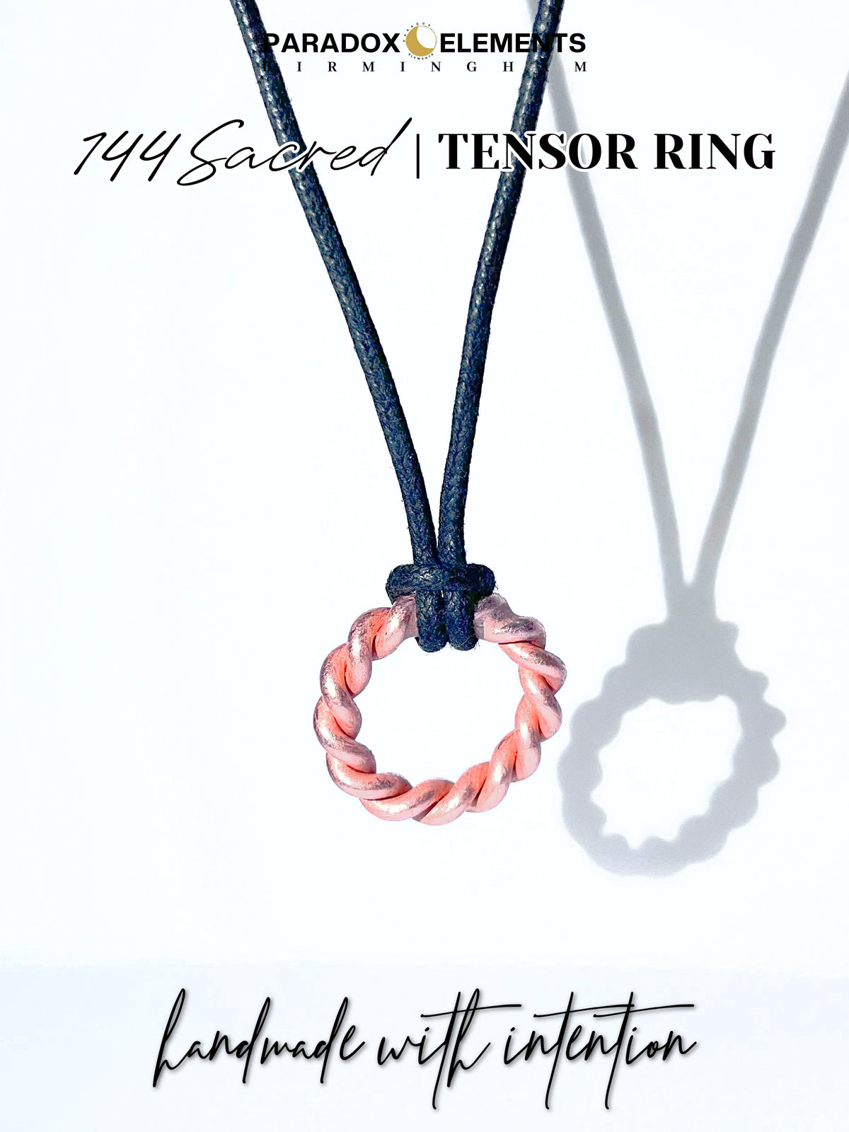 144 Sacred Cubit Tensor Ring Necklace (Small)