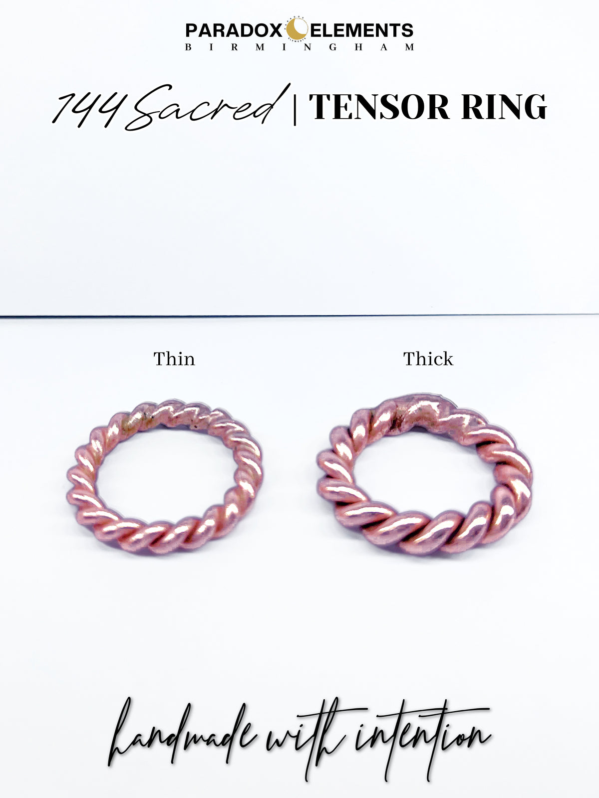 144 Sacred Cubit Tensor Ring Necklace (Small)