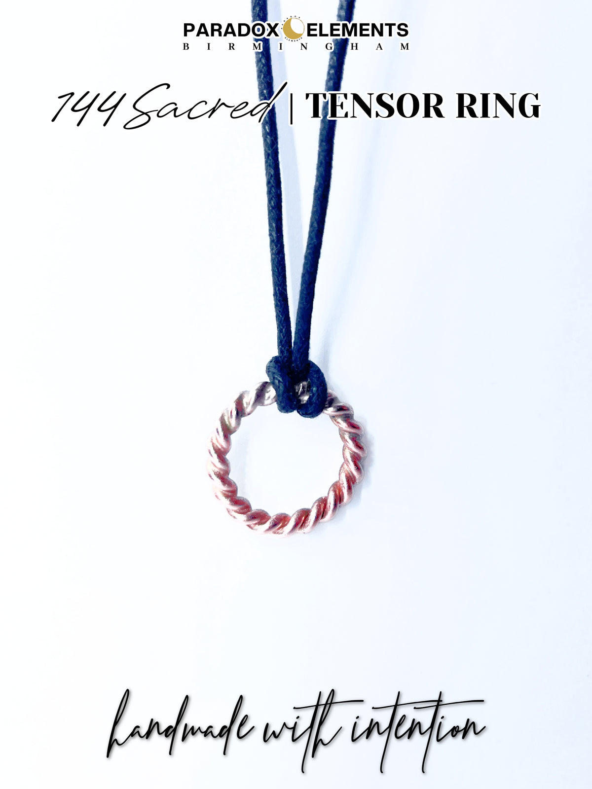 144 Sacred Cubit Tensor Ring Necklace (Small)