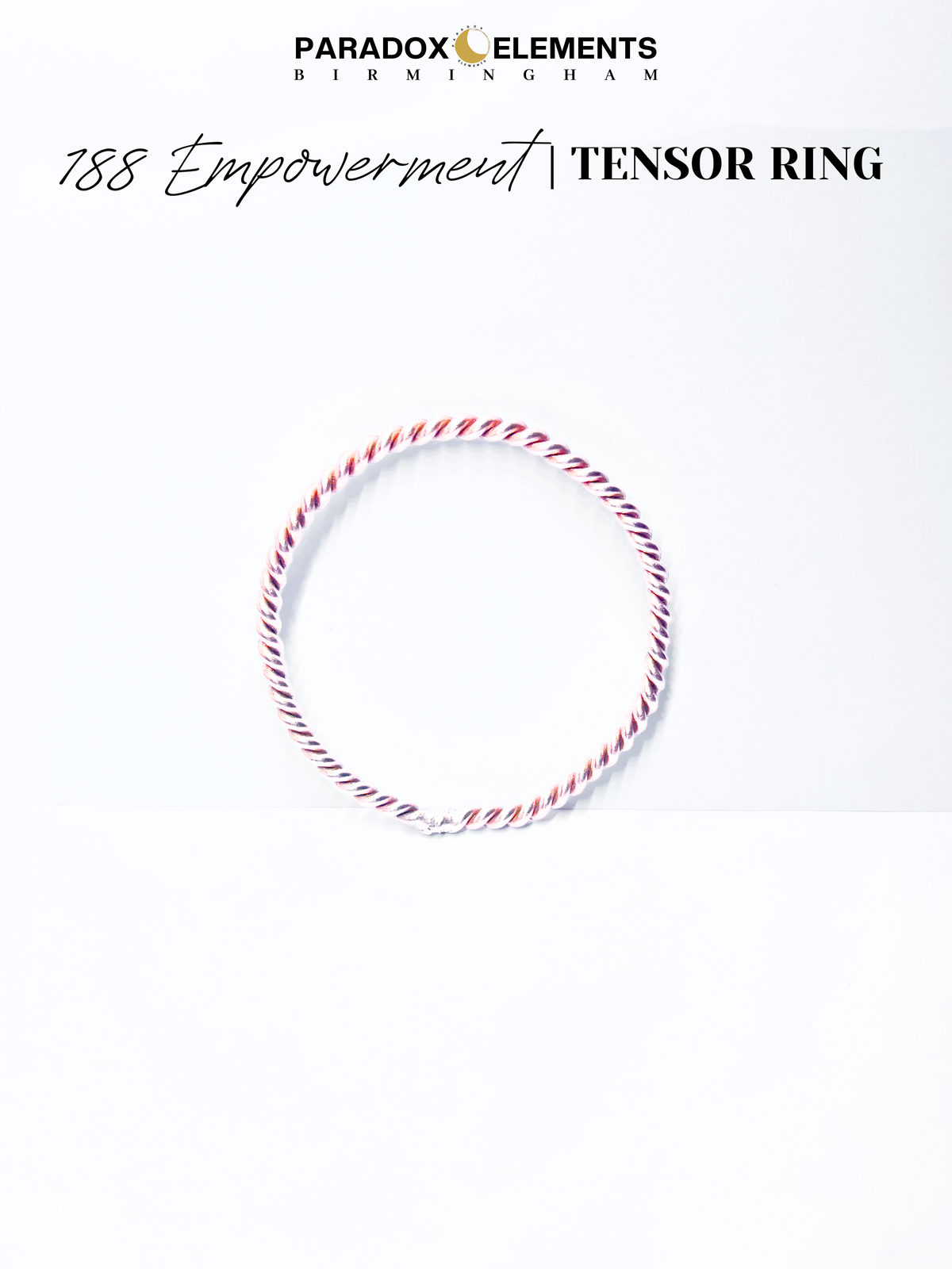 188 Empowerment Cubit Tensor Ring Necklace (Medium)
