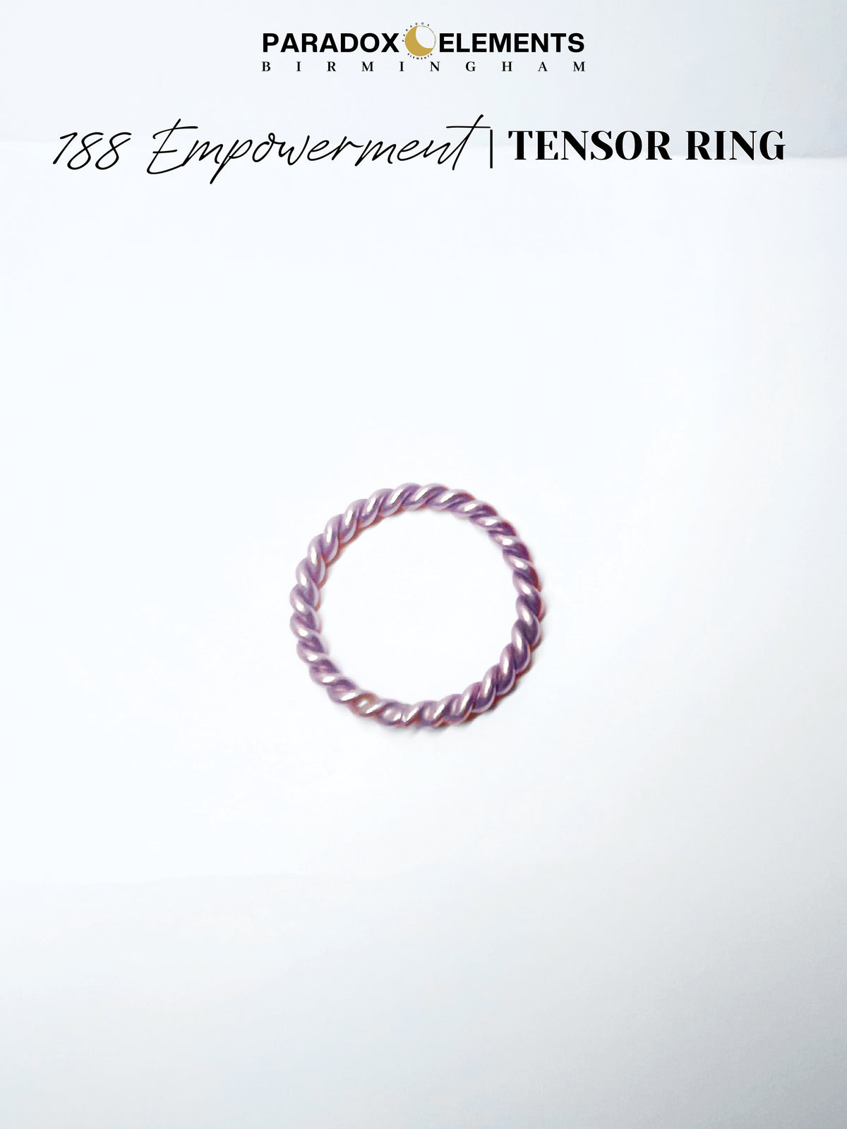 188 Empowerment Cubit Tensor Ring Necklace (Small)