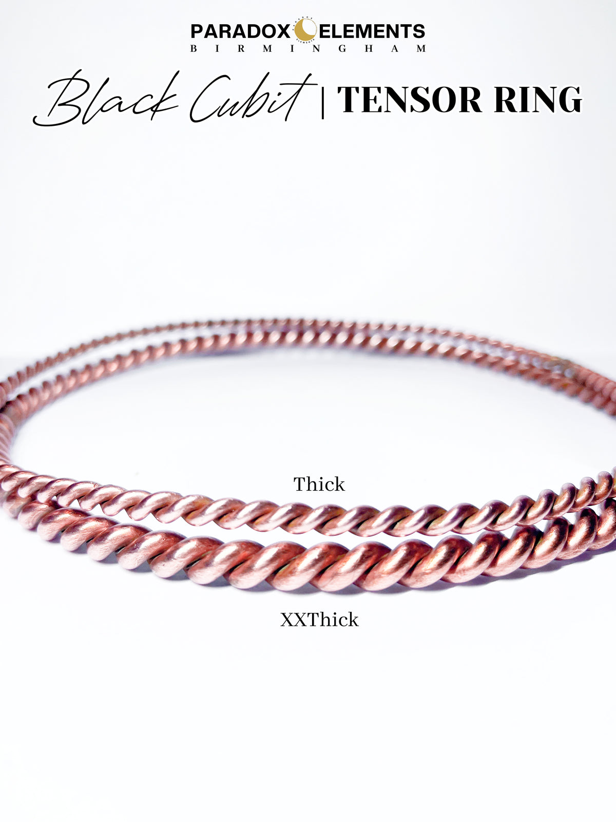 Black Cubit Tensor Ring (XLarge)