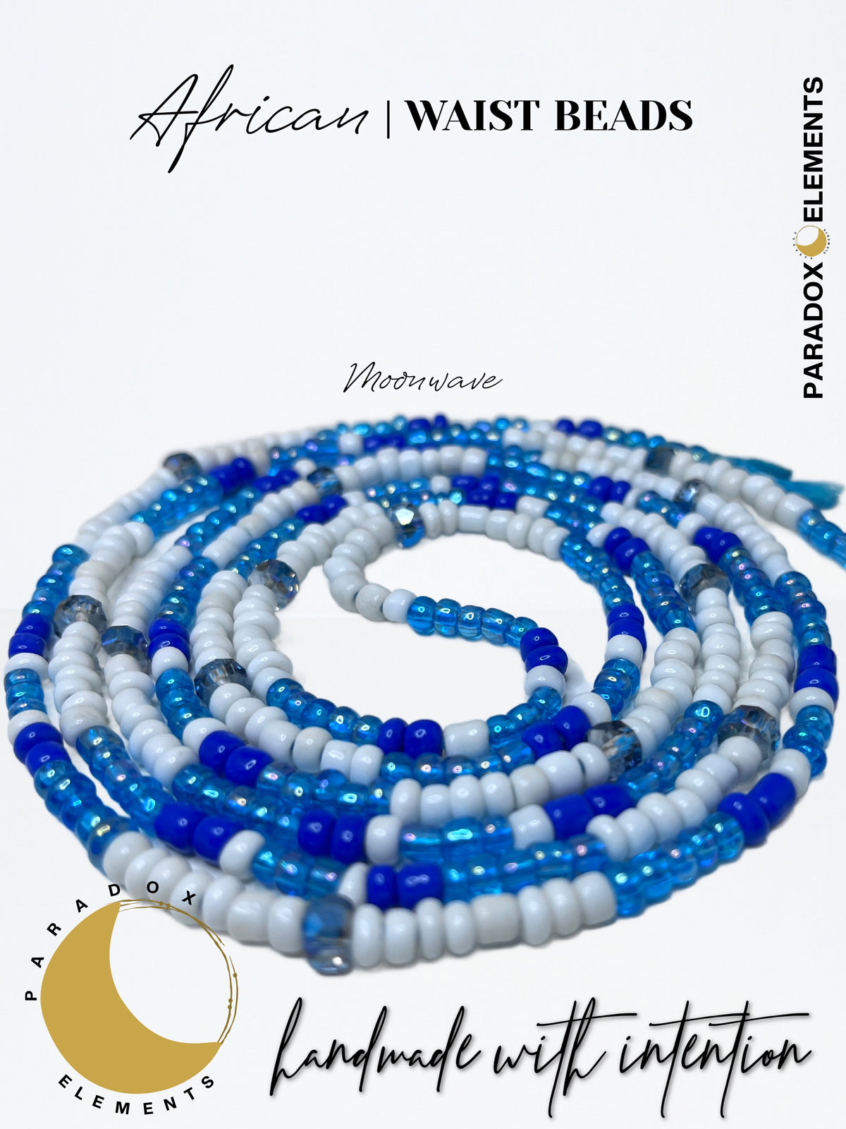 Divine Energy African Waist Beads (Up to 70 inches)