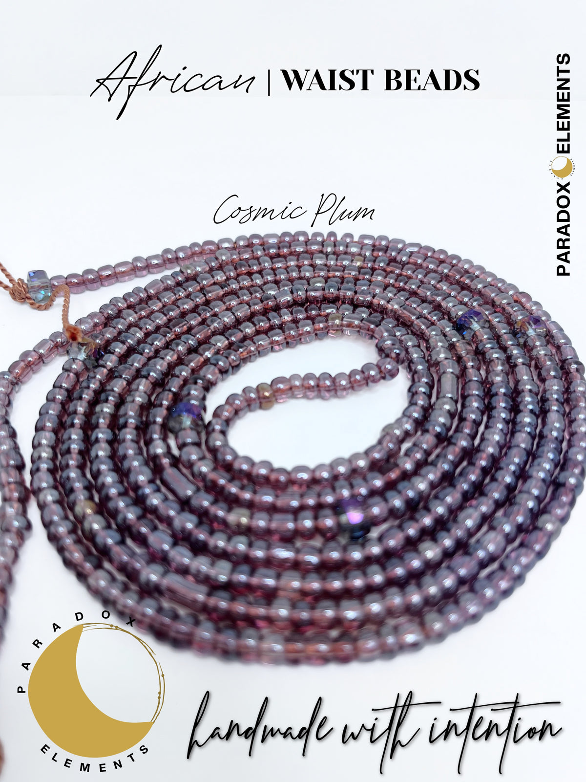Divine Energy African Waist Beads (Up to 70 inches)