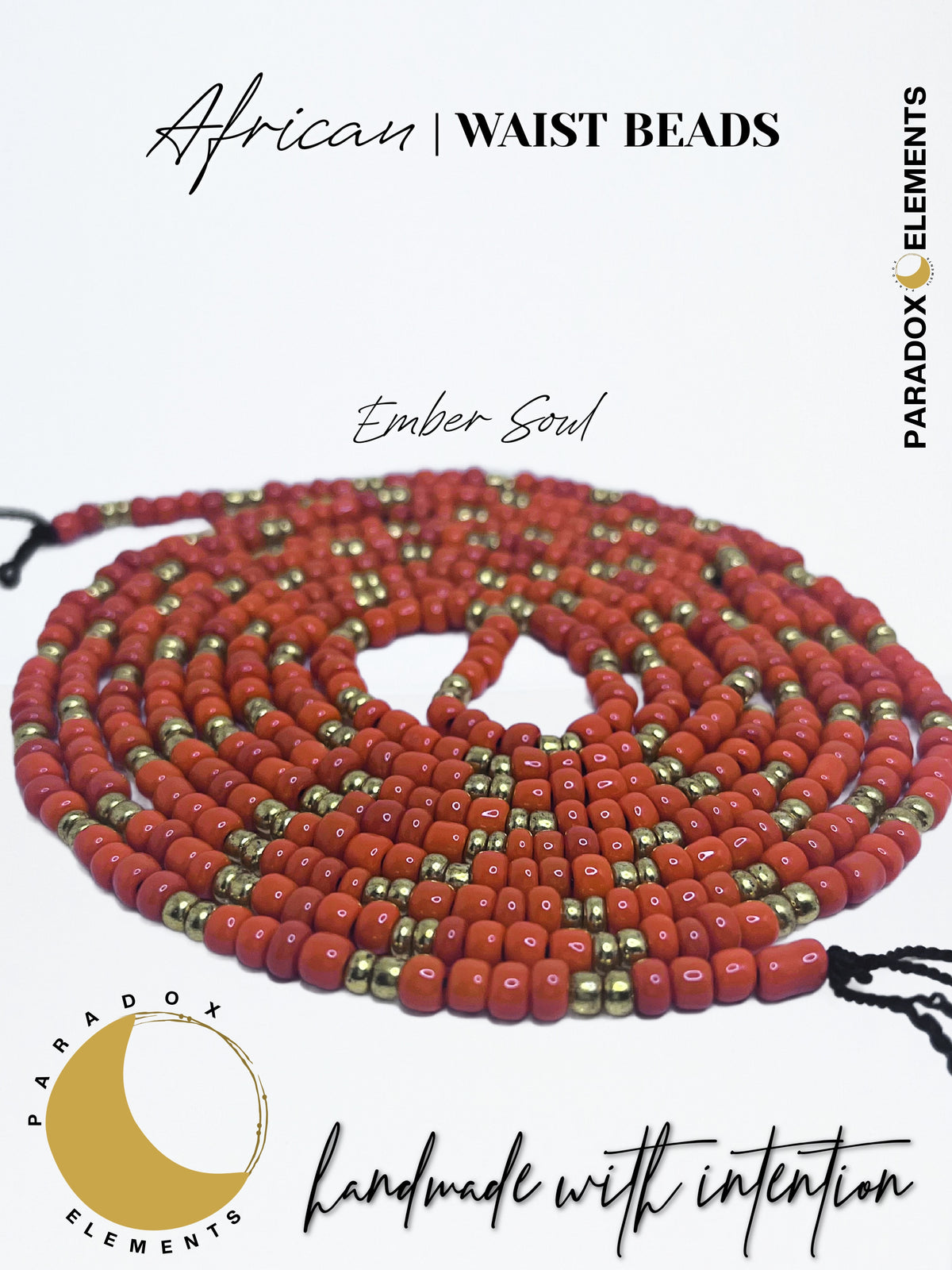 Divine Energy African Waist Beads (Up to 70 inches)