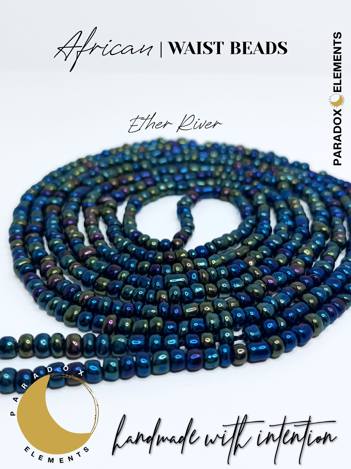 Divine Energy African Waist Beads (Up to 70 inches)