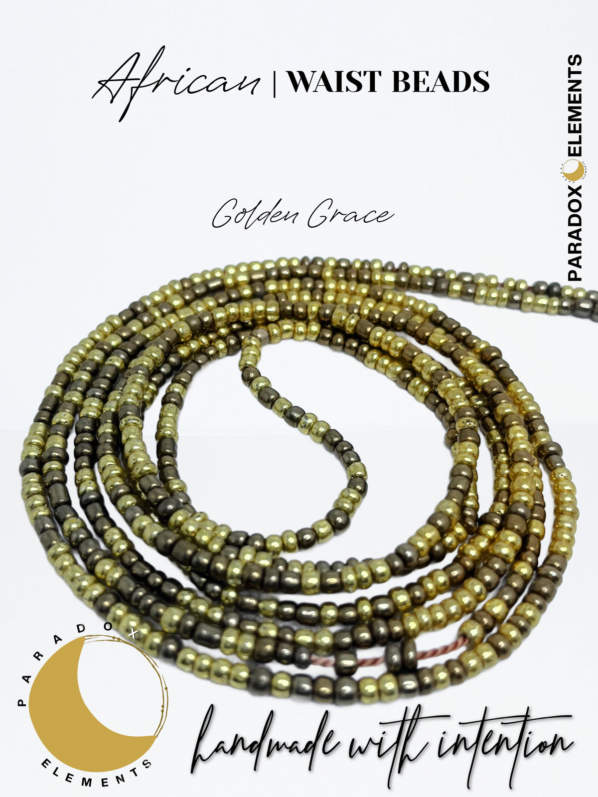 Divine Energy African Waist Beads (Up to 70 inches)