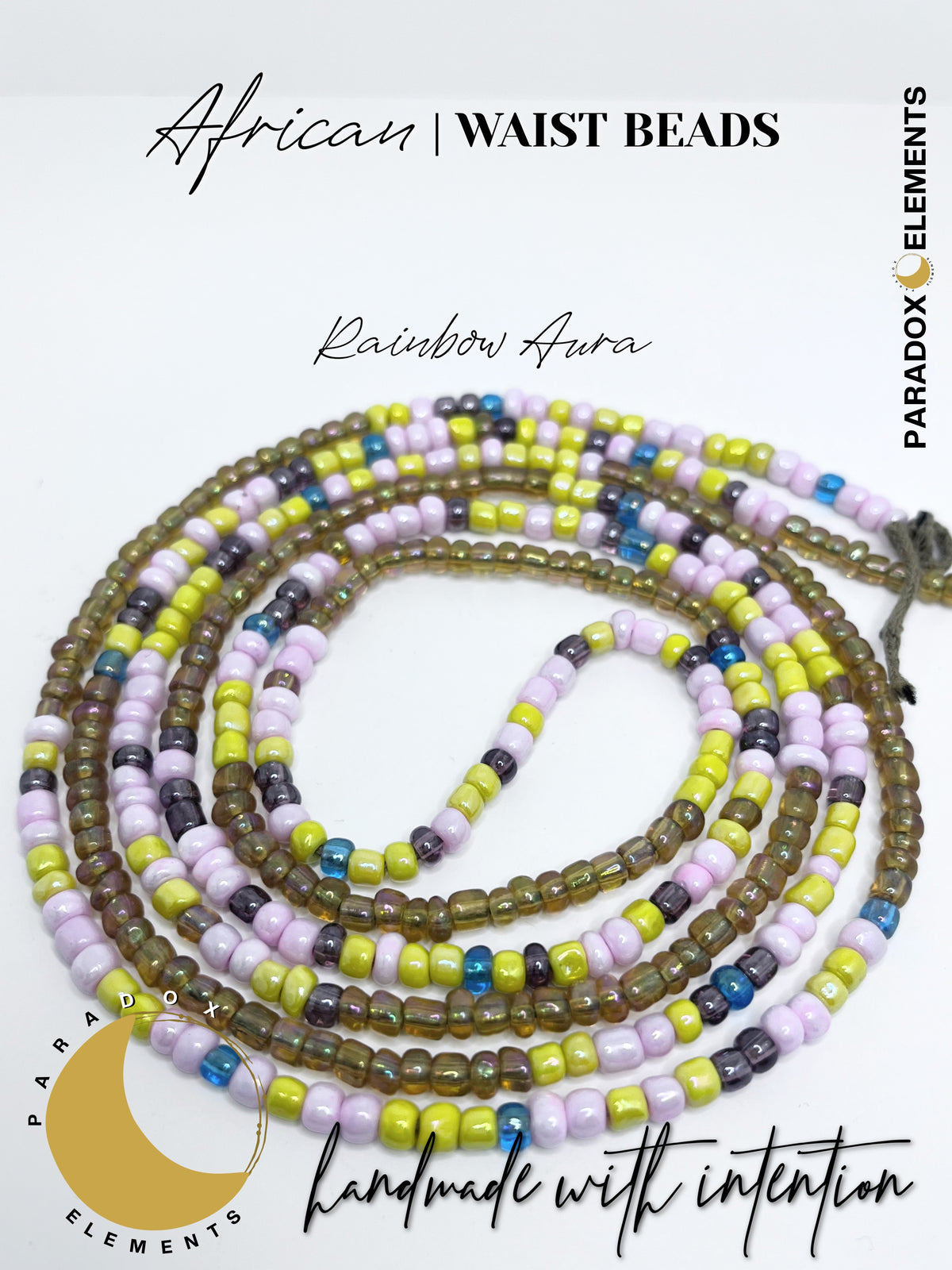 Divine Energy African Waist Beads (Up to 70 inches)
