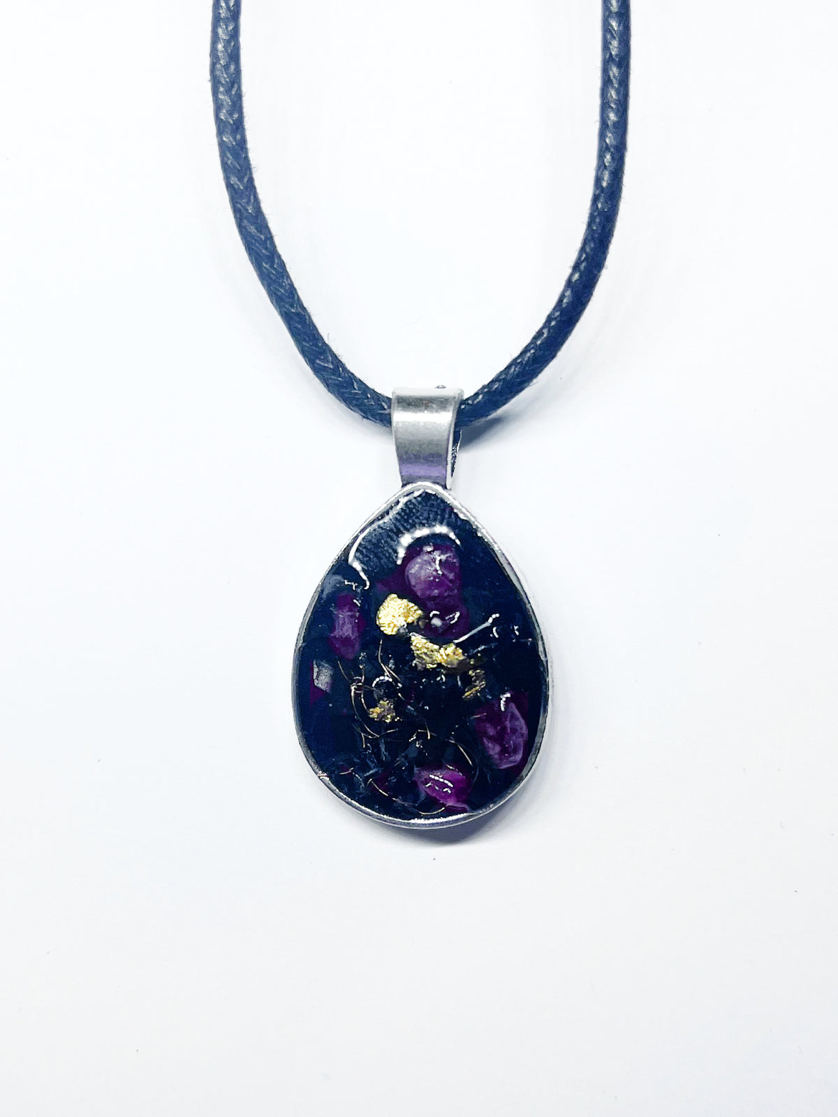 Amethyst Elemental Bioenergetic Amulet for Energy Balancing & Tranquility
