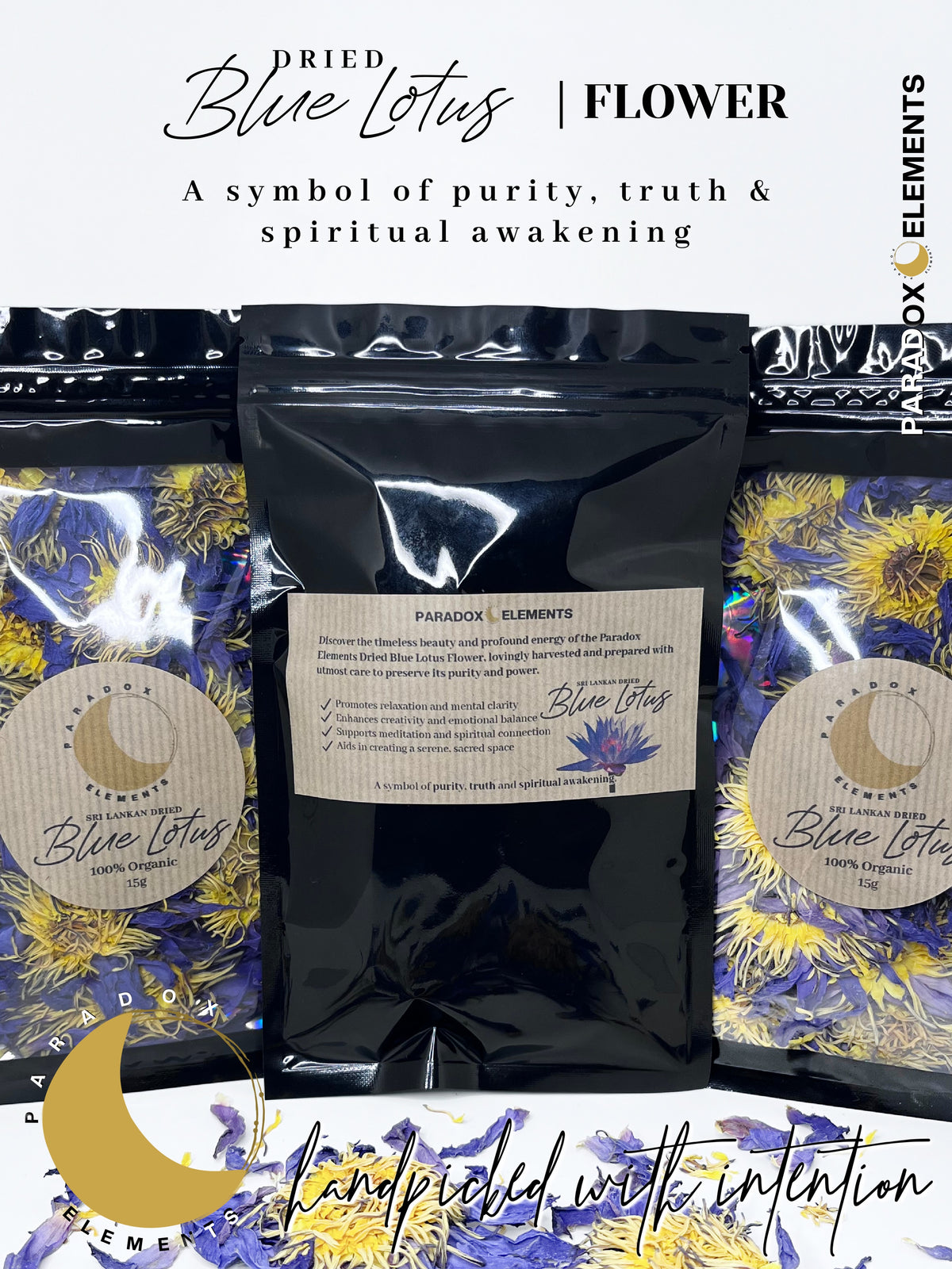 Blue Lotus Flowers | Sri-Lankan (Small - 15g)