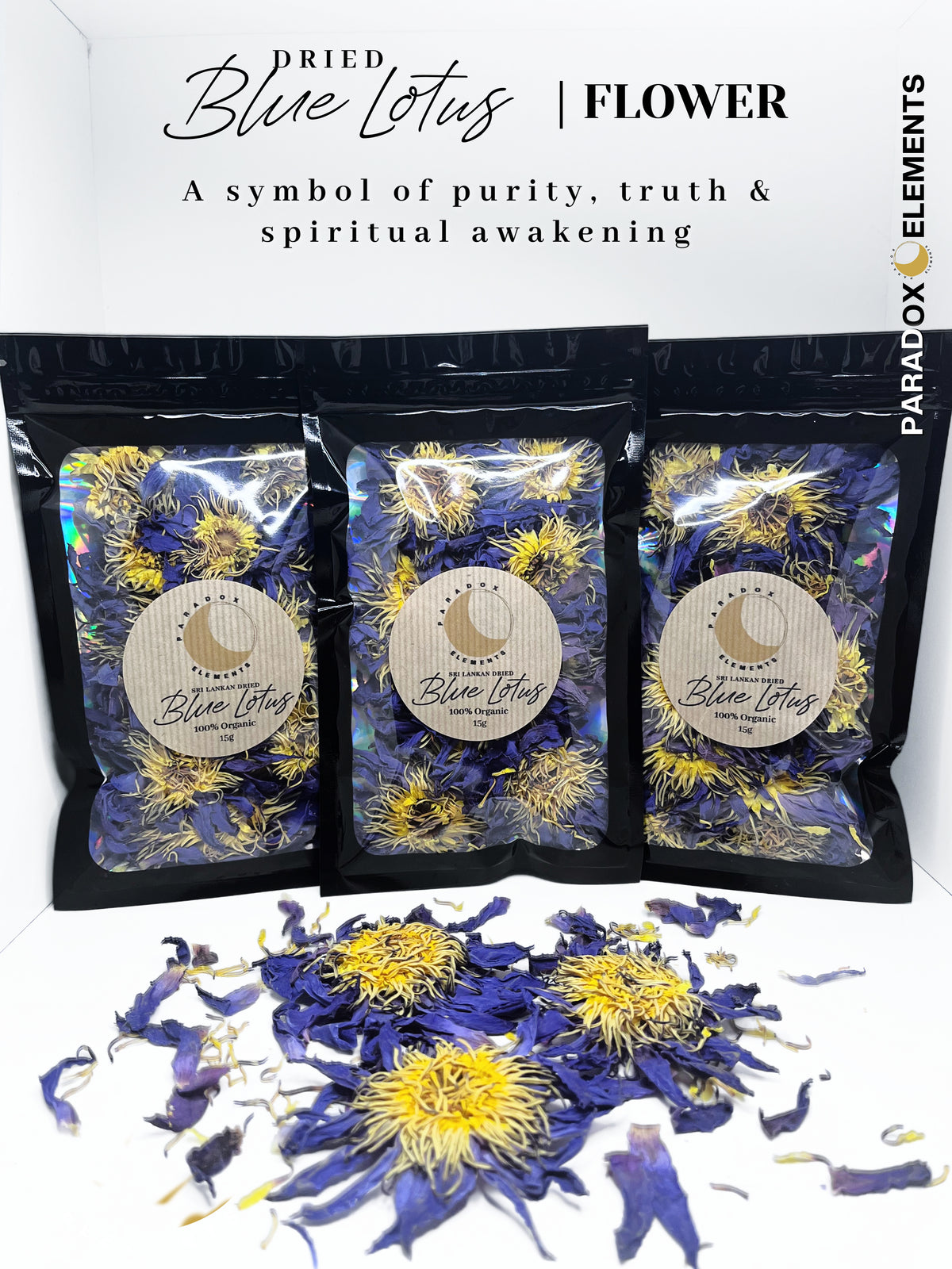 Blue Lotus Flowers | Sri-Lankan (Small - 15g)
