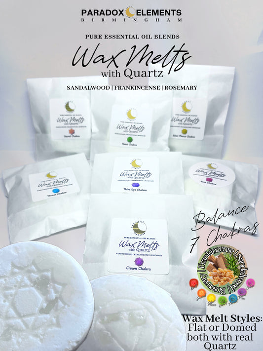 Chakra Wax Melts with Quartz (Set of 7)