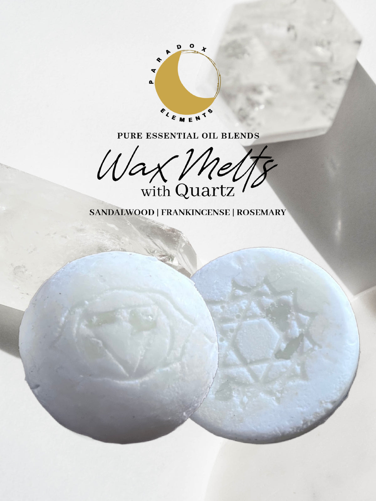 Chakra Wax Melt with Quartz (Individual)