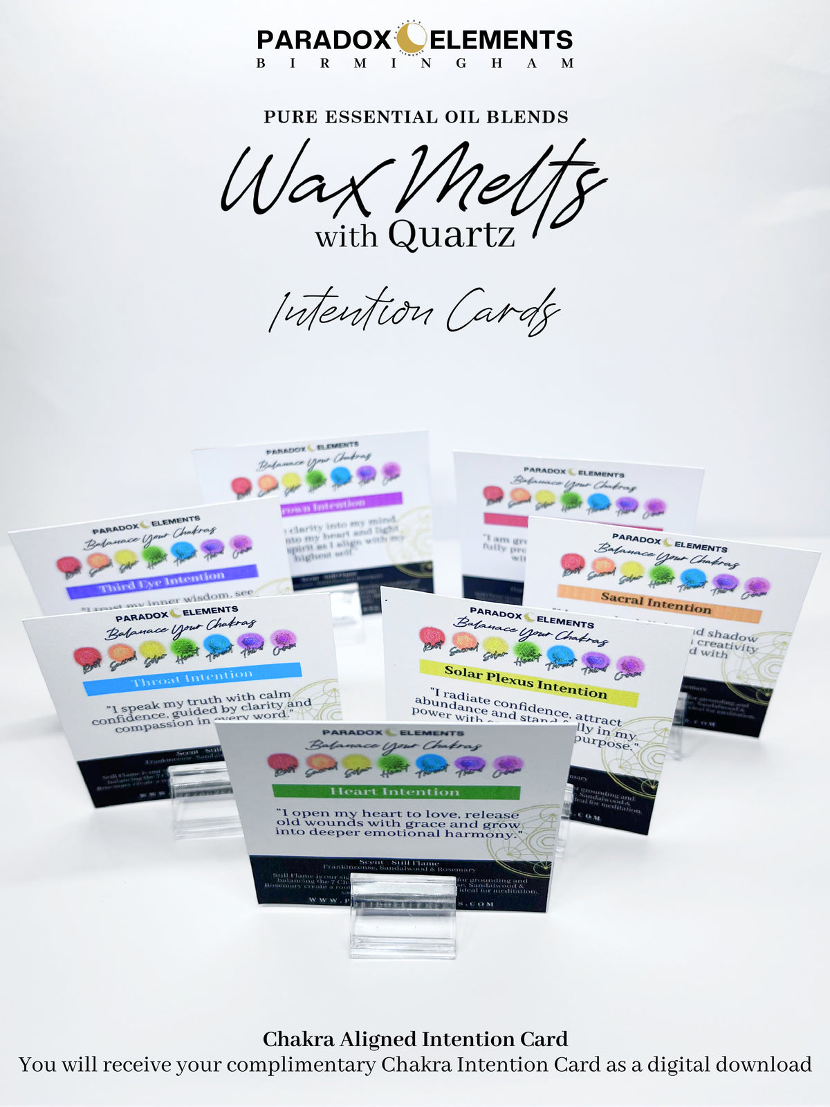 Chakra Wax Melt with Quartz (Individual)