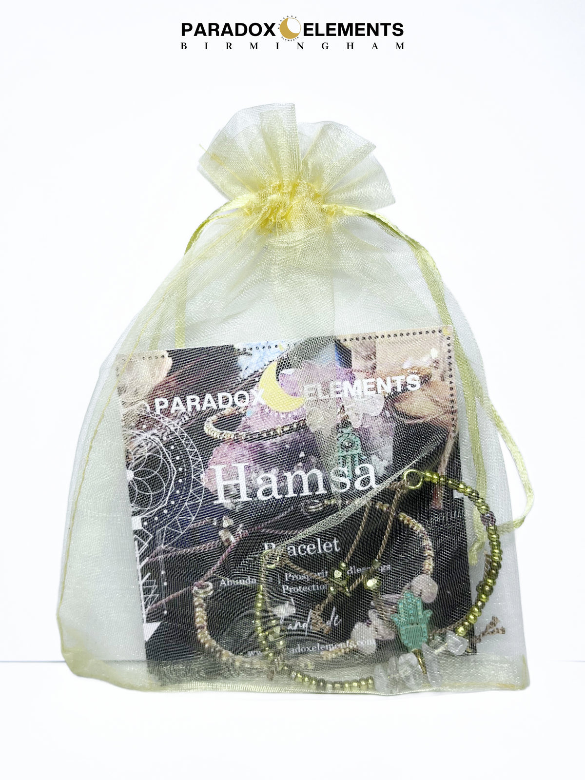 Hamsa Amulet Quartz Bracelet for Protection and Prosperity