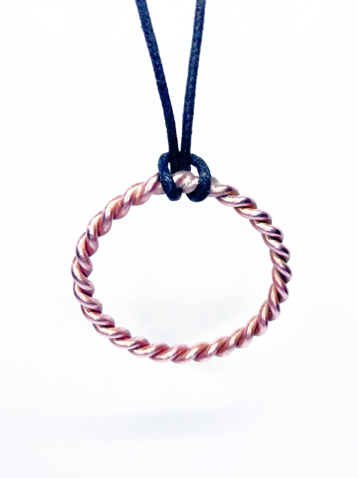 Golden Fire Tensor Ring Necklace for Activation, Clarity & Transformation (Medium)