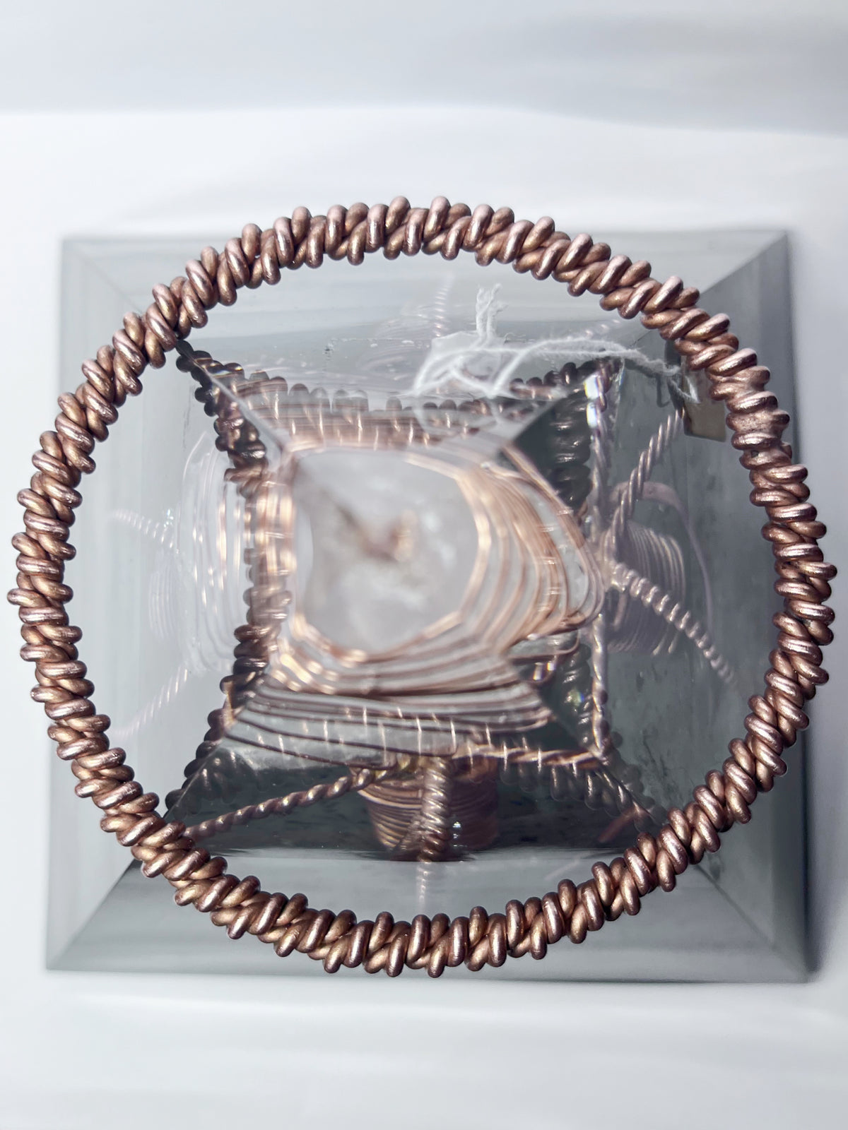144 Sacred Harmoniser Quartz Pyramid Orgonite (XXL)