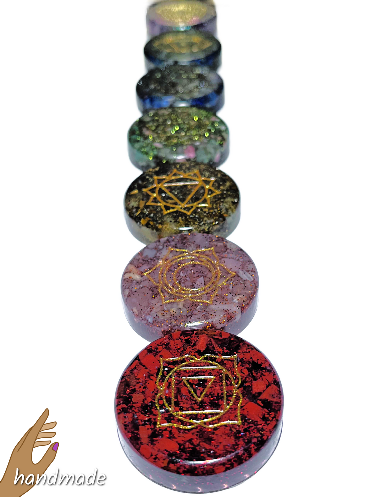 Crystal Chakra Energy Balancing Stones (Full Set - 7)