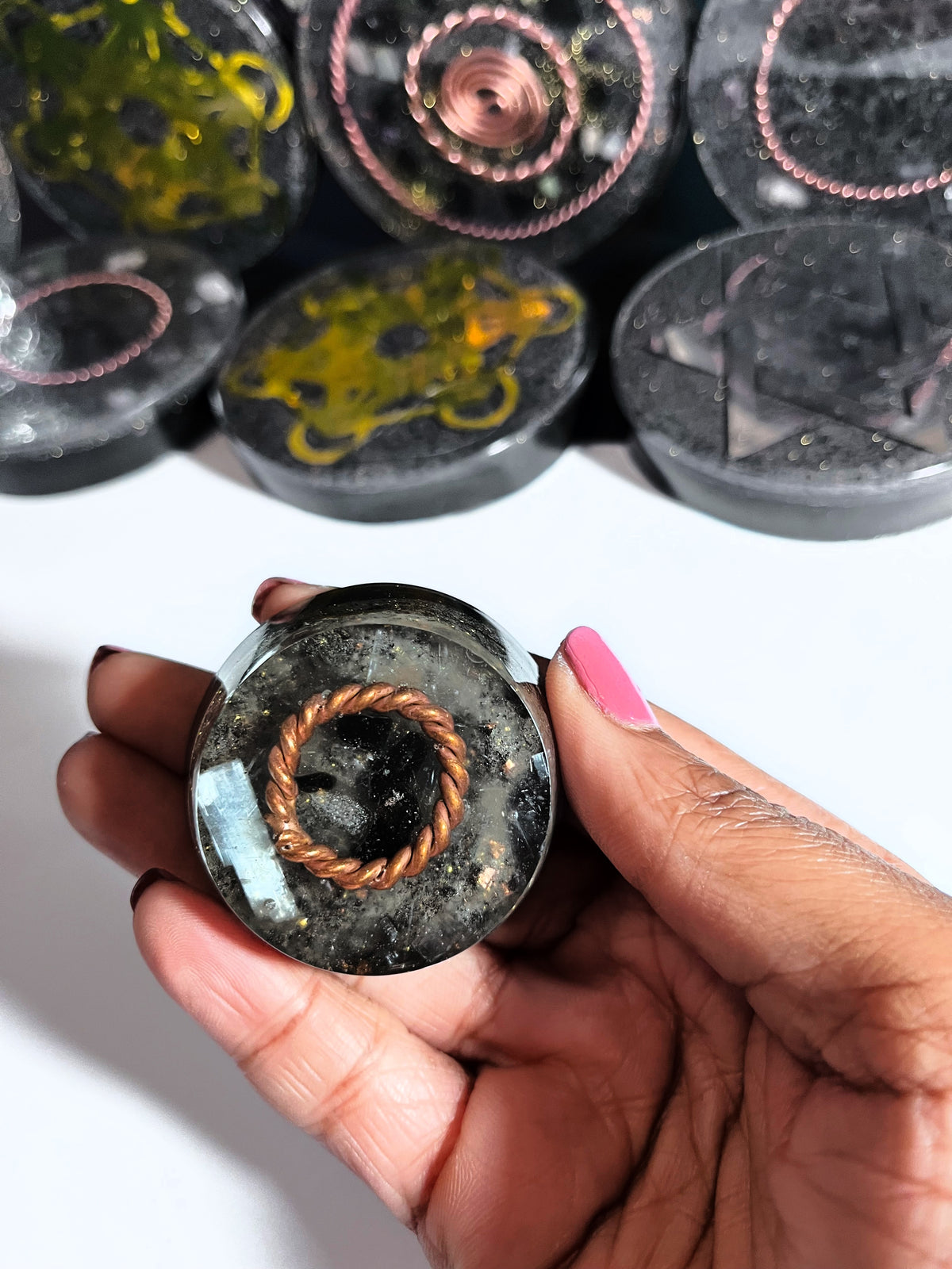 Obsidian I Mini Pocket Orgonite