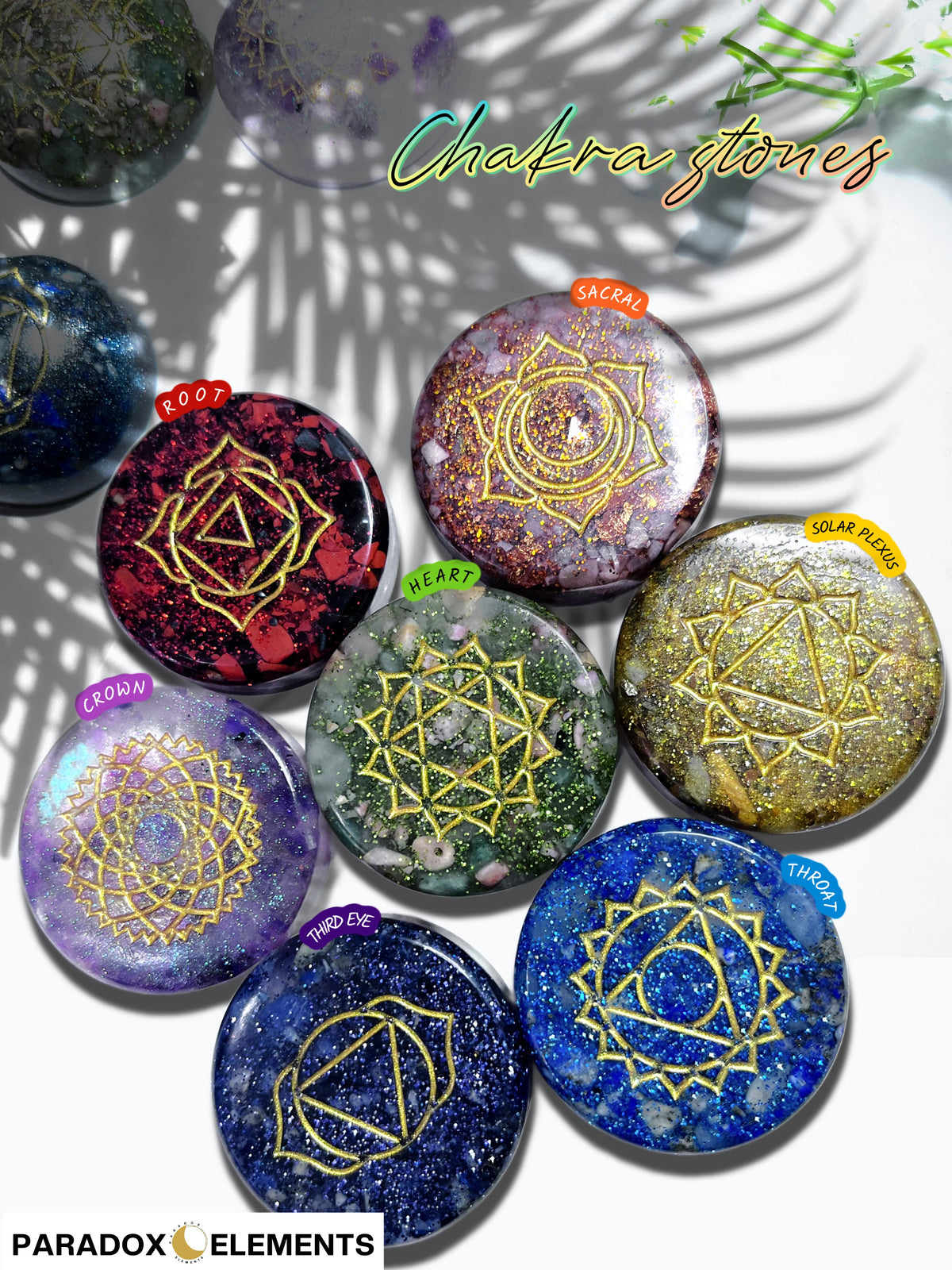 Crystal Chakra Energy Balancing Stones (Full Set - 7)