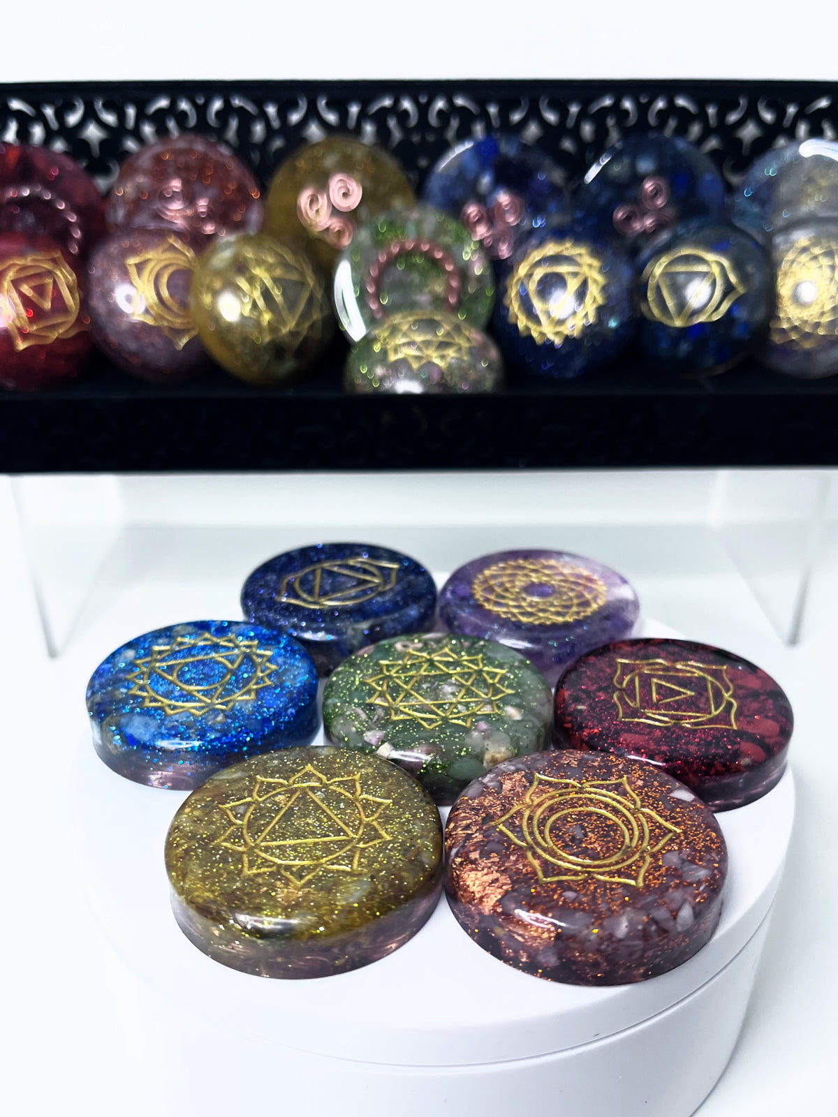 Crystal Chakra Energy Balancing Stones (Full Set - 7)