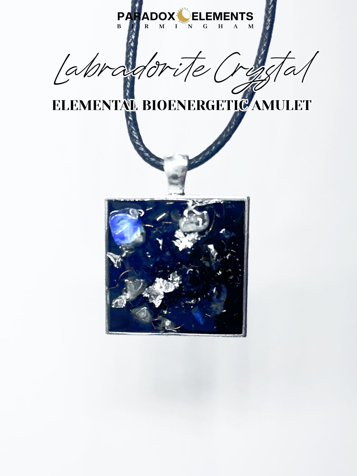 Labradorite Elemental Bioenergetic Amulet for Energy Balancing & Intuition