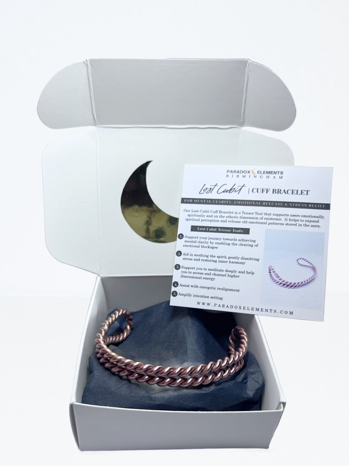 Copper Cuff Tensor Bracelet (177MHz Lost Cubit)