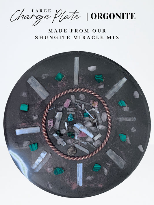 Heart Armour Large Orgonite Charge Plate