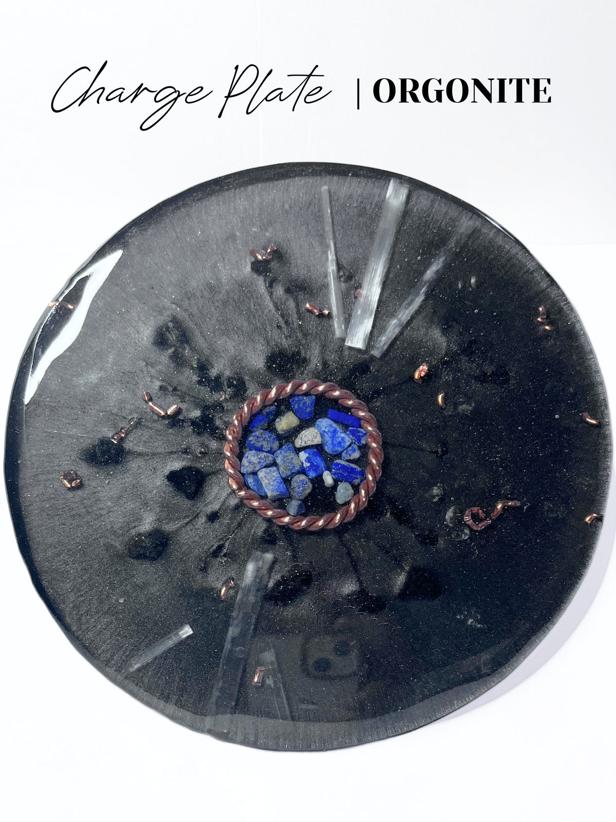 Spiritual Elevation Large Orgonite Charge Plate