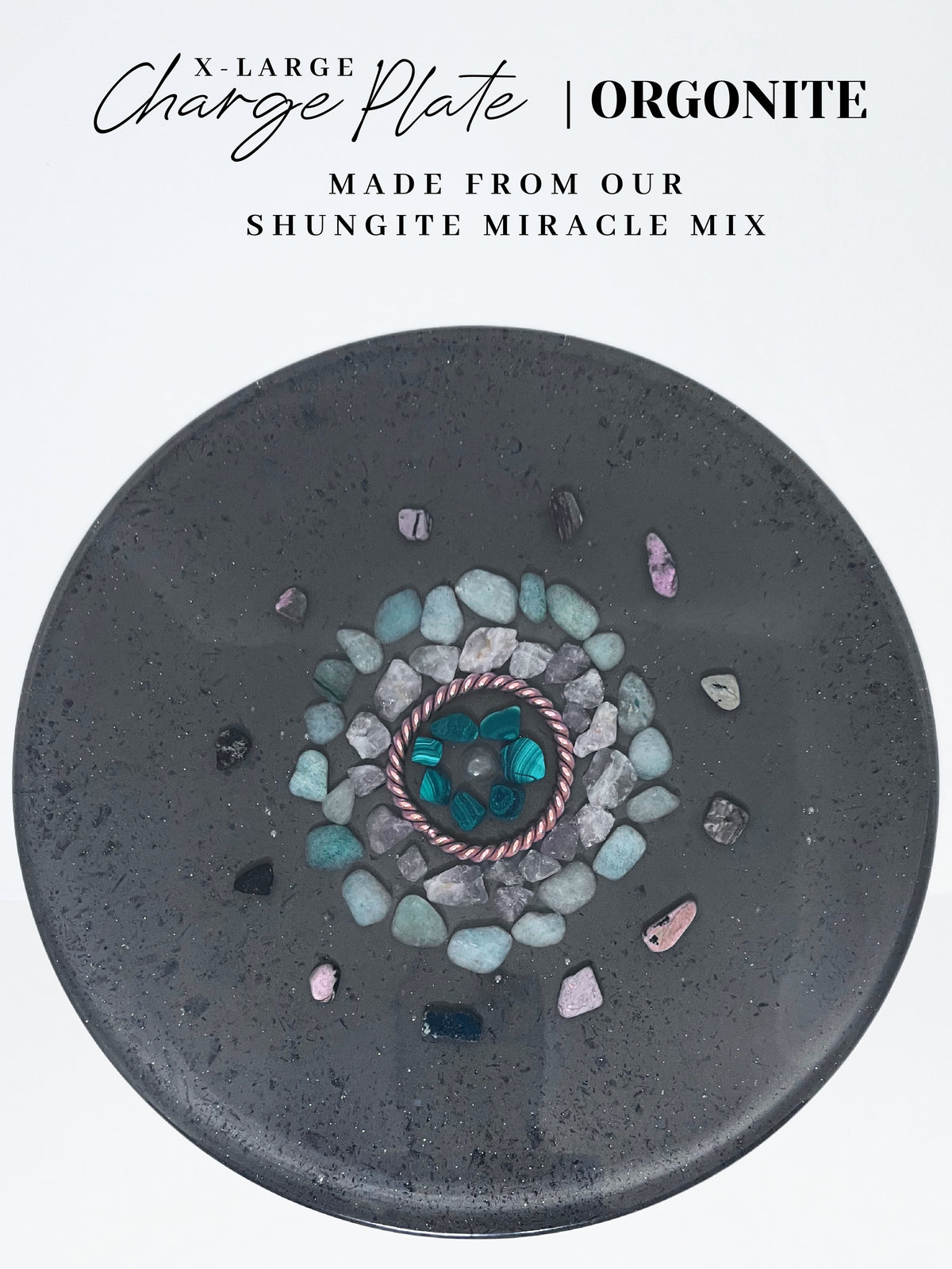 Heart Centre Orgonite Charge Plate (X-Large)