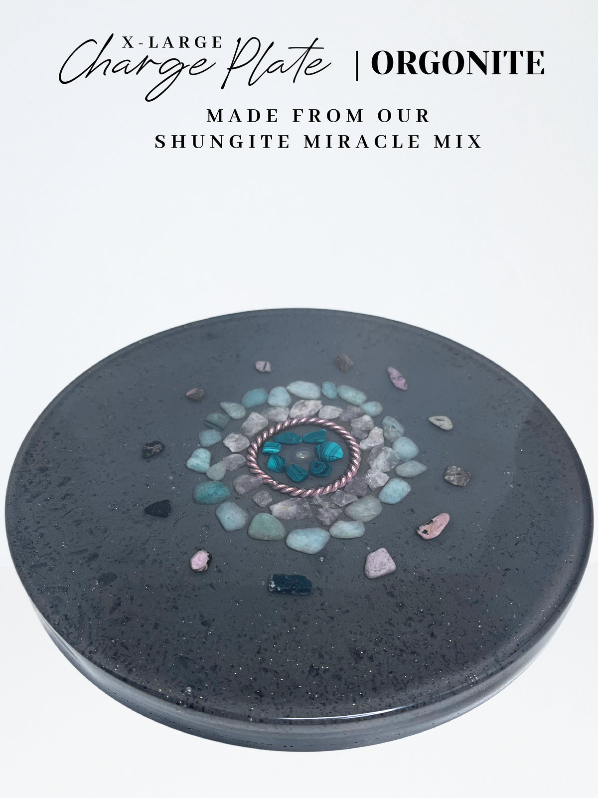 Heart Centre Orgonite Charge Plate (X-Large)