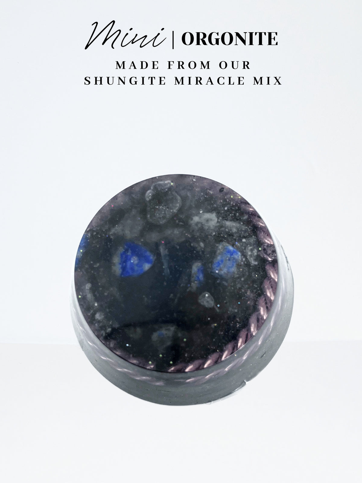 Lapis Orbit Mini Pocket Orgonite