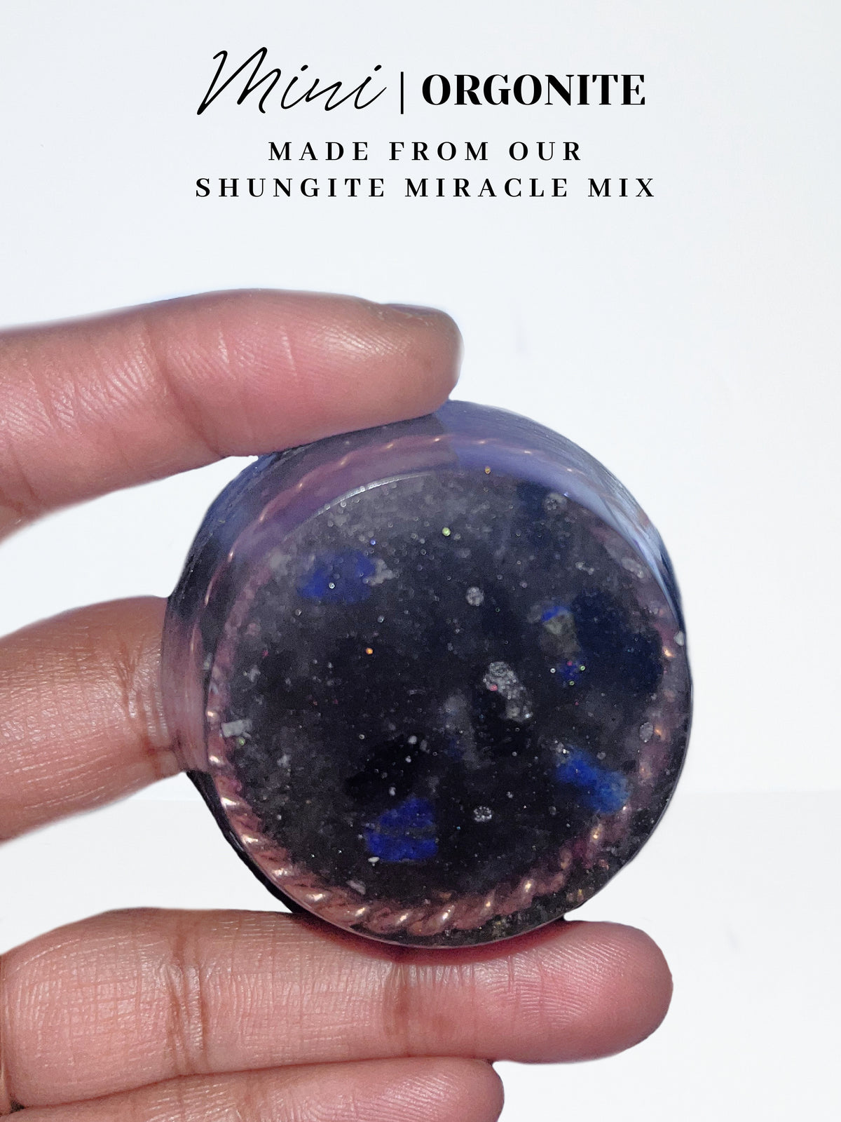 Lapis Orbit Mini Pocket Orgonite III
