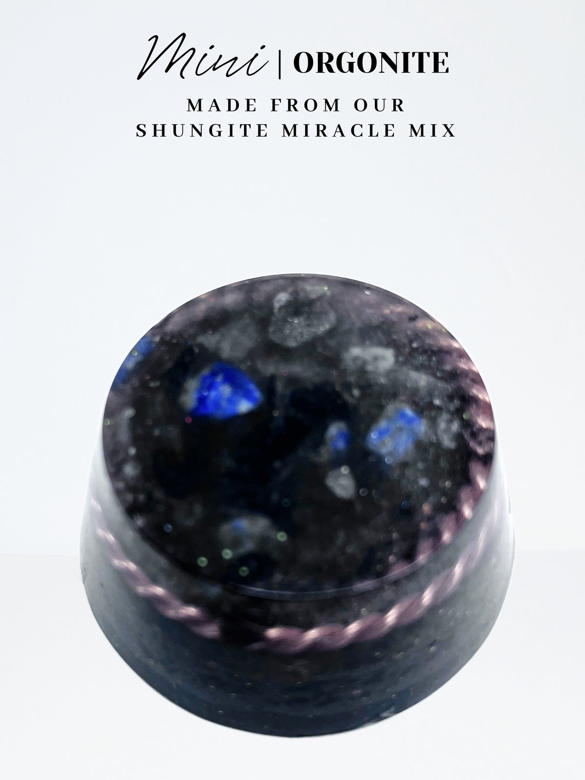 Lapis Orbit Mini Pocket Orgonite